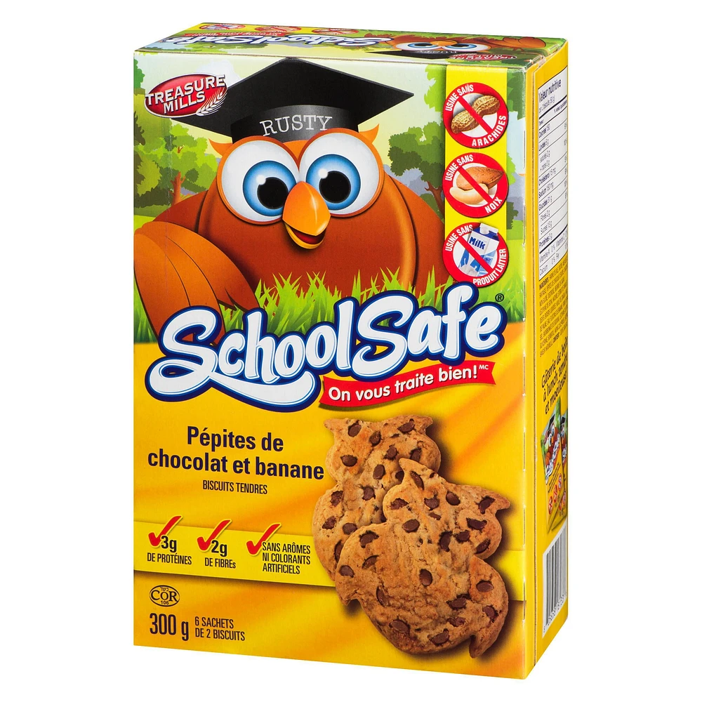 School Safe Banana Chocolate Chip Soft Baked Cookies