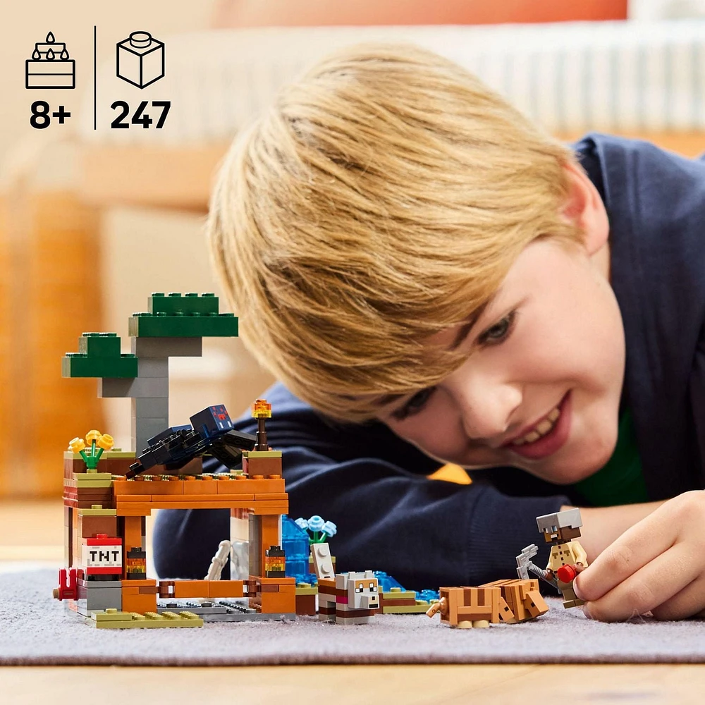 LEGO Minecraft L’expédition dans la mine du tatou 21269 Ensemble de construction (247 pièces) Comprend 247 pièces, 8+ ans