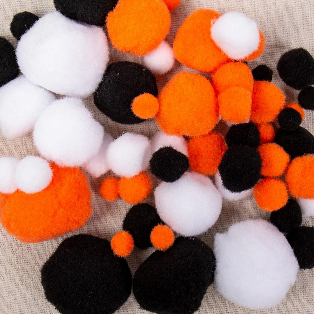 Go Create! Assorted Halloween Pom Balls