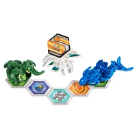 Bakugan Legends Starter Pack, Coffret de 3, Krakelios Ultra avec Centipod et Maxodon, Figurines articulées à collectionner, à partir de 6 ans