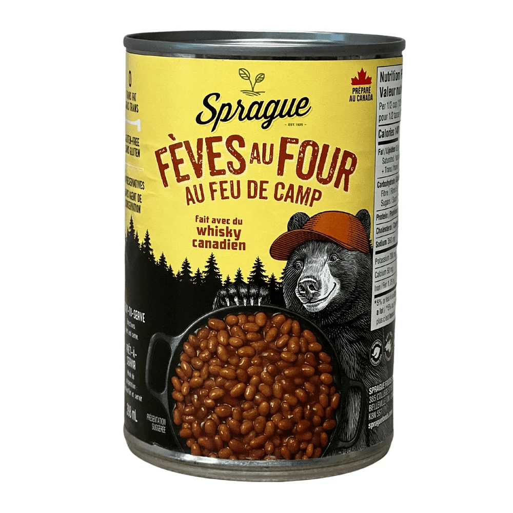 Sprague Campfire Baked Beans with Canadian Whisky, Campfire Baked Beans