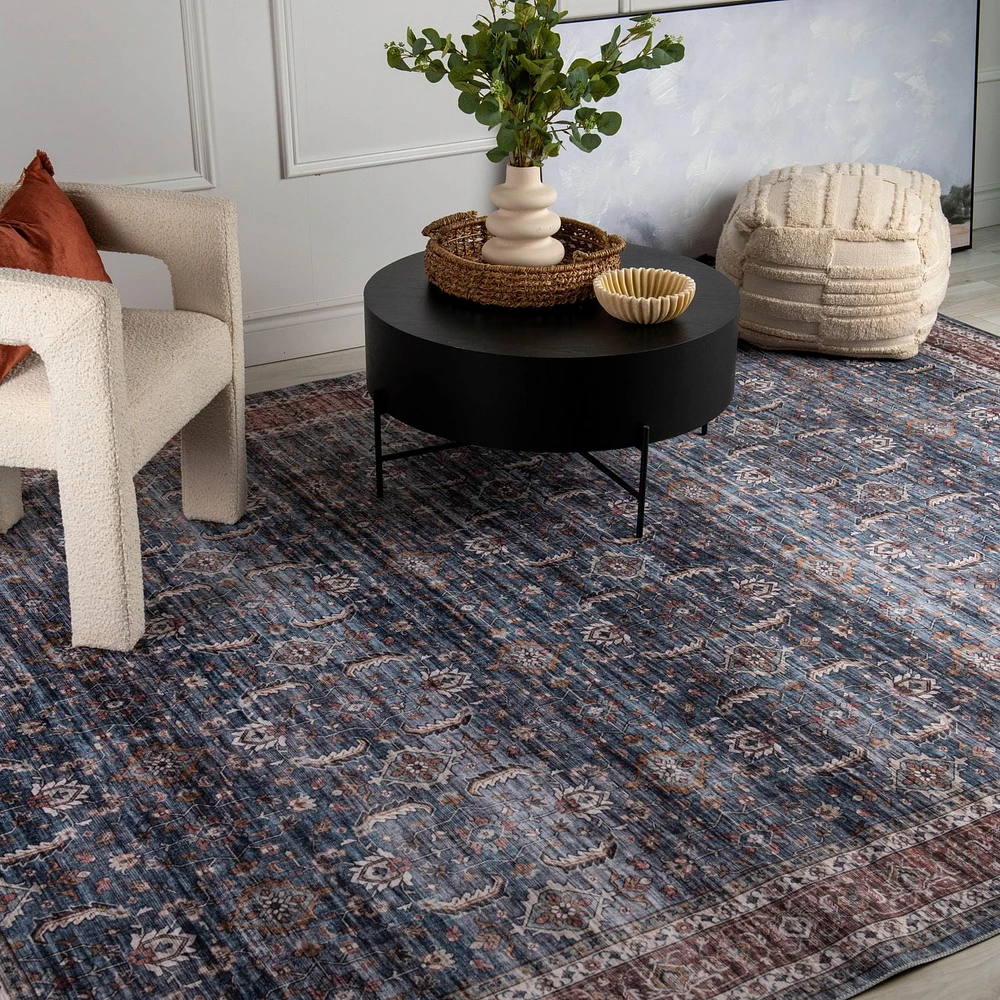 Rug Branch Collection Emir Tapis traditionnel oriental déperlant hydrofuge