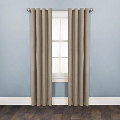 Mainstays Faux Suede Drapery Grommet Window Panel