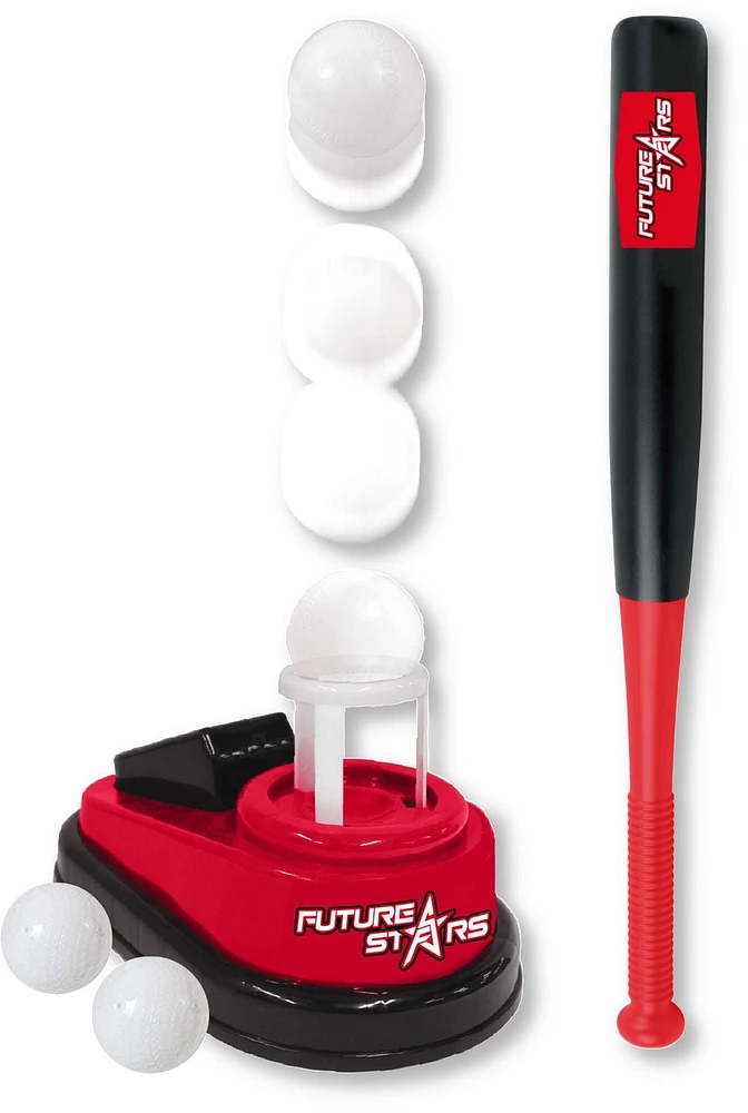 Future Stars™ Pop-Up Pitching Machine Combo Set - Pop Up Pitcher, Bat and 3 Balls