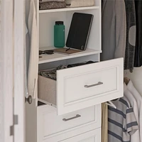 Systembuild Evolution Nevaeh Ridge 4 Drawer Closet Storage, White
