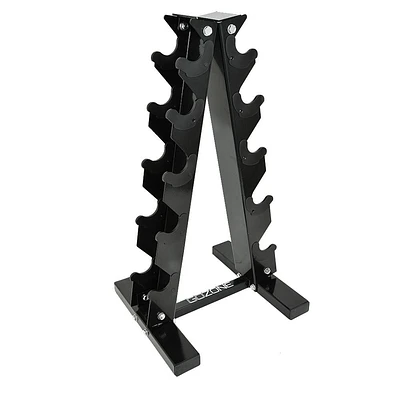 GoZone A Frame Dumbbell Rack – Black, Holds 5 pairs of dumbbells