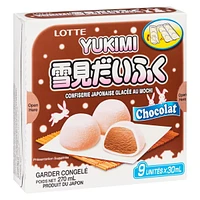Lotte Mochi Chocolate, Mochi (rice cake) filled with chocolate ice-cream
