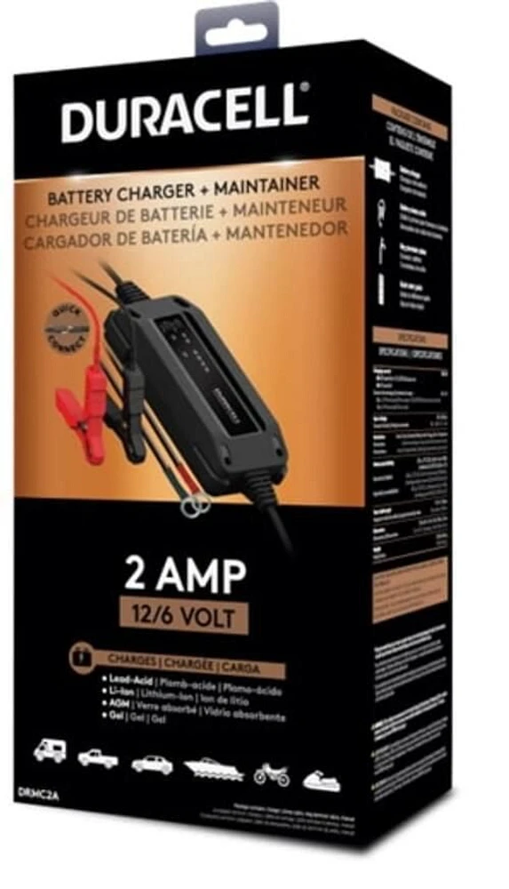 Chargeur/ mainteneur de batterie de 2 ampères