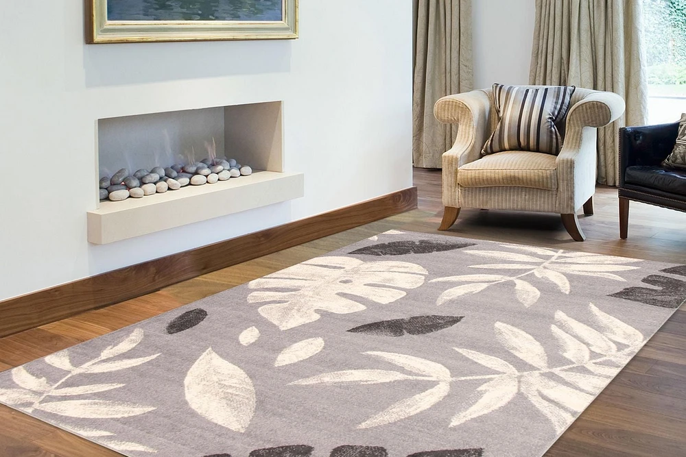 ECARPET Floral Area Rug for Living Room, Bedroom, Nursery, Kids Room, Presly Collection