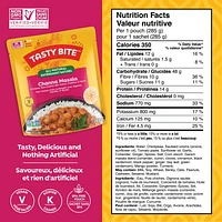 TASTY BITE CHANNA, TASTY BITE Channa Masala All Natural Indian Entrée, 285G