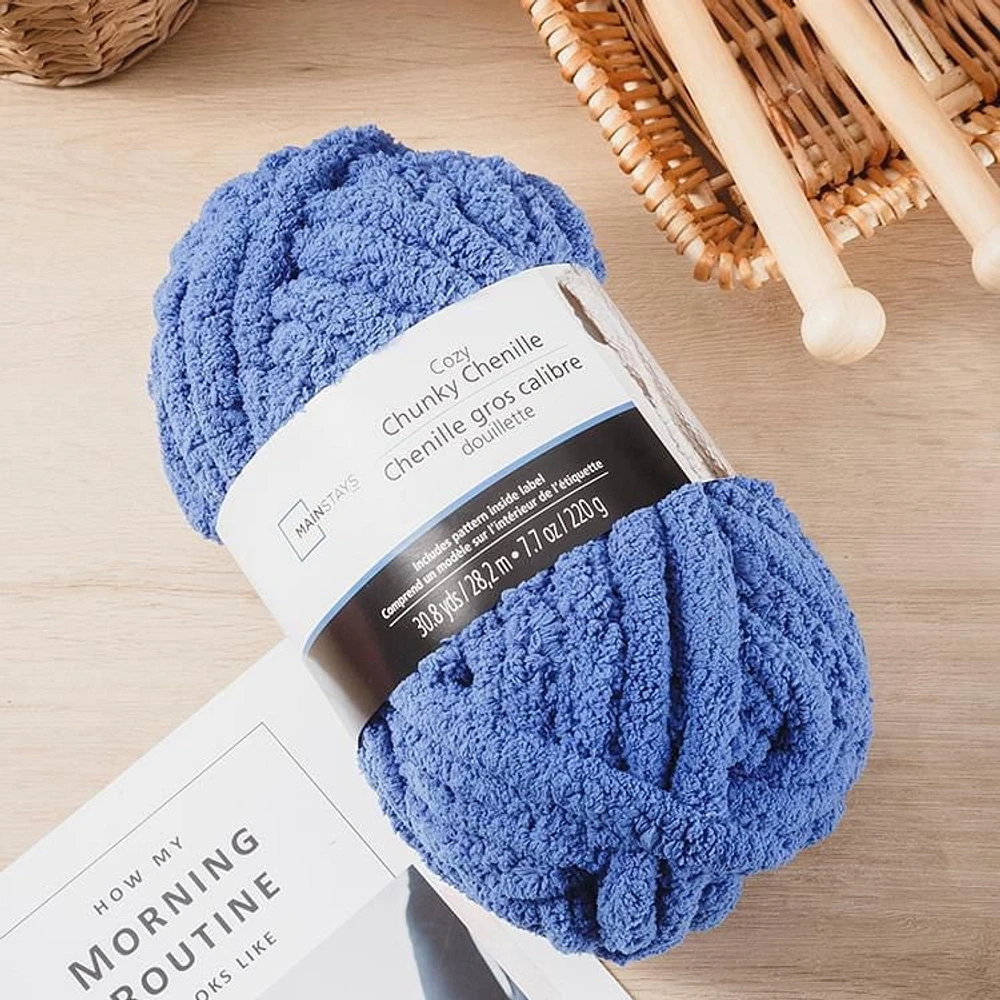 MAINSTAYS Rose Chunky chenille yarn, Chunky Chenille yarn