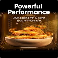 Four à micro-ondes de comptoir Chefman 20L (0.7 Cu ft), 700 Watts - Acier inoxydable, Nouveau