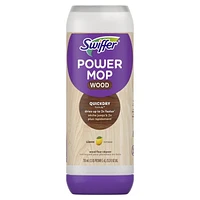 Solution nettoyante pour planchers en bois Swiffer PowerMop à séchage rapide, parfum Citron 0,75L