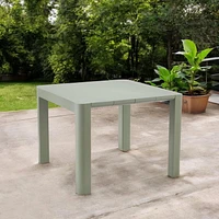 Table de patio carrée de la Collection Patioflare Plus, 40 po, gris foncé