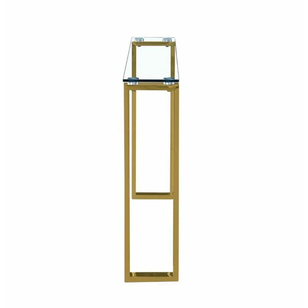 Heavenly Collection <br>Table Console en Verre en Doré