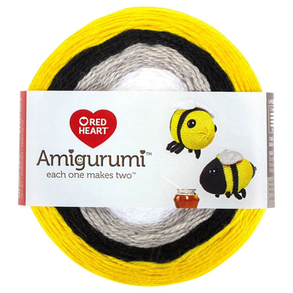 Red Heart® Amigurumi™ Yarn, Acrylic #1 Super Fine, 3.5oz/100g, 239 Yards