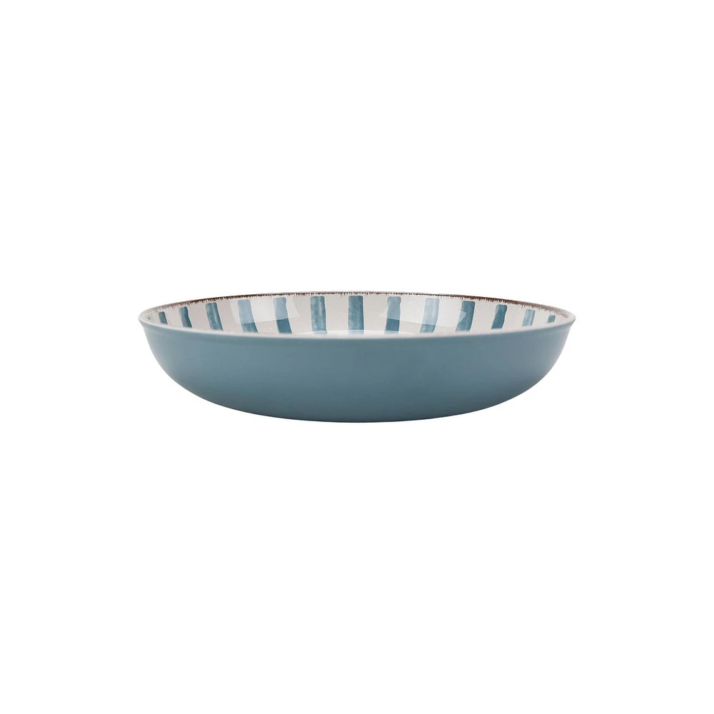 Ensemble de 4 bols à dîner en mélamine et bambou bleu de 8,5 pouces de Better Homes & Gardens