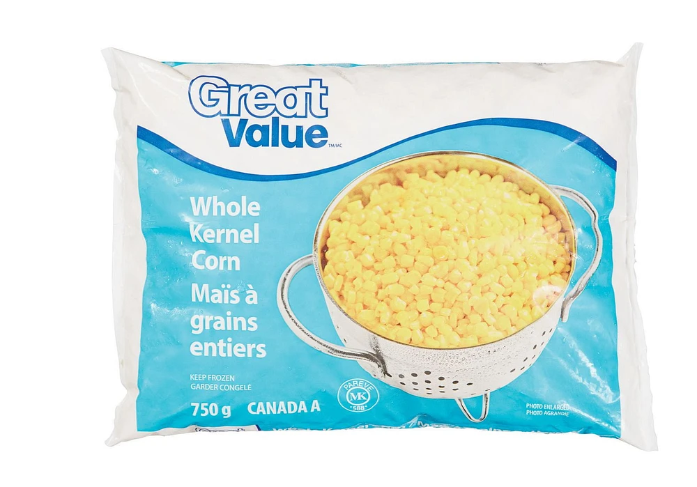 Great Value Whole Kernel Corn, 750 g