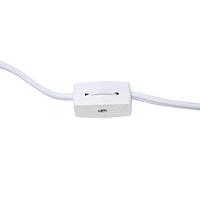 Simples Conceptions Mini Oeuf Ovale Lampe de Table en Céramique 2 paquets, Gris