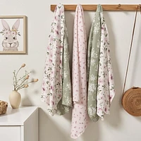 Modern Moments by Gerber Lot de 5 couvertures en flanelle pour bébé Taille 30" x 30"