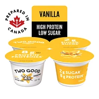 Two Good Yogourt à la vanille, 2g de sucre, 8g de protéines 4 x 95 g