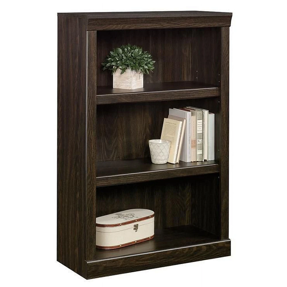 Sauder® Collection Glendale Bibliothèque 3 tablettes Finition chêne foncé, 423493