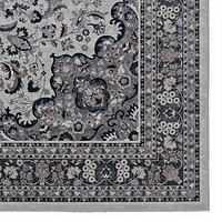 Tapis Emerald Barton noir & crème de 5 pi x 7 pi