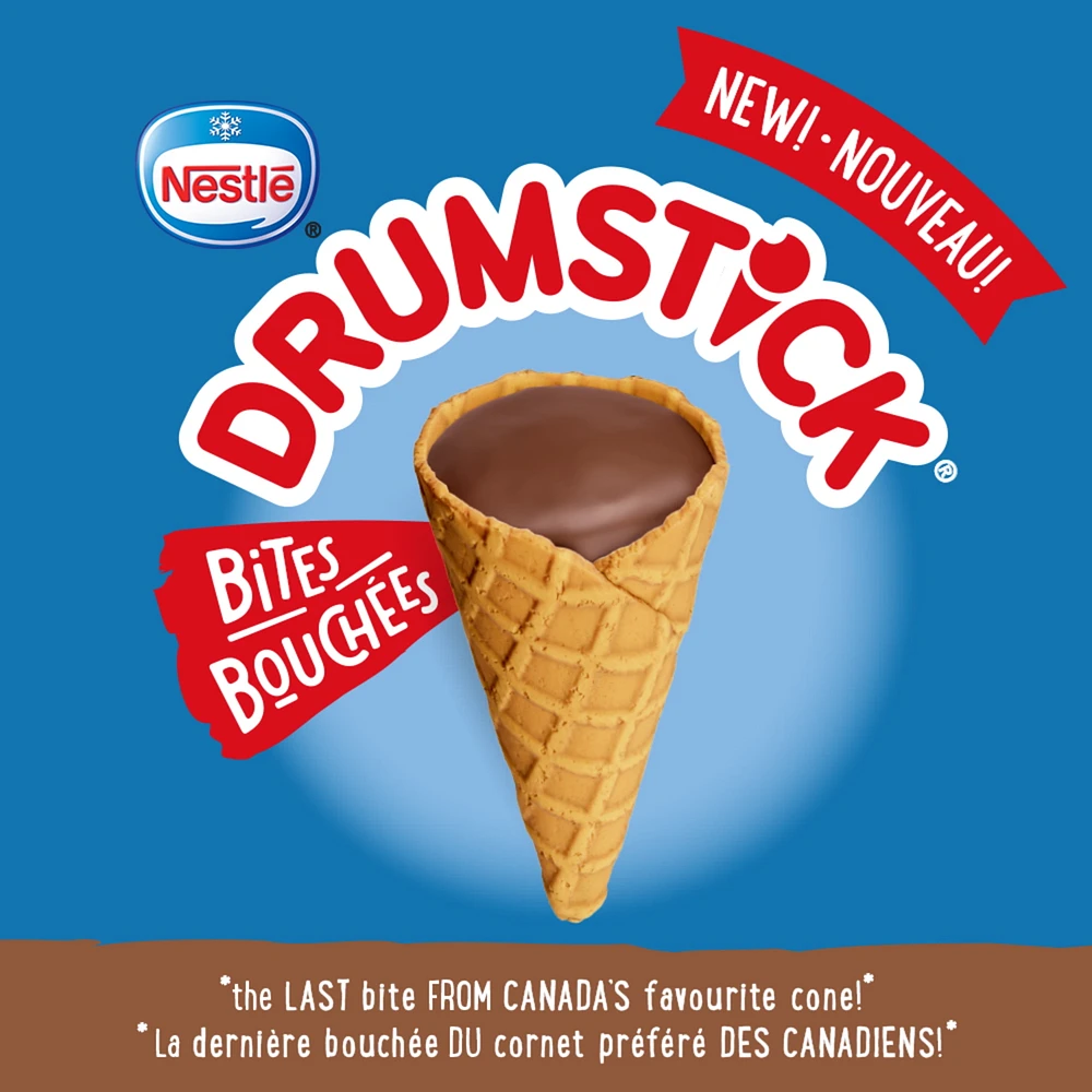 Bites, Decadent Milk Chocolatey Bite-sized Mini Wafer Cones, The Last Bite From Canada's Favourite Cone, 76 g