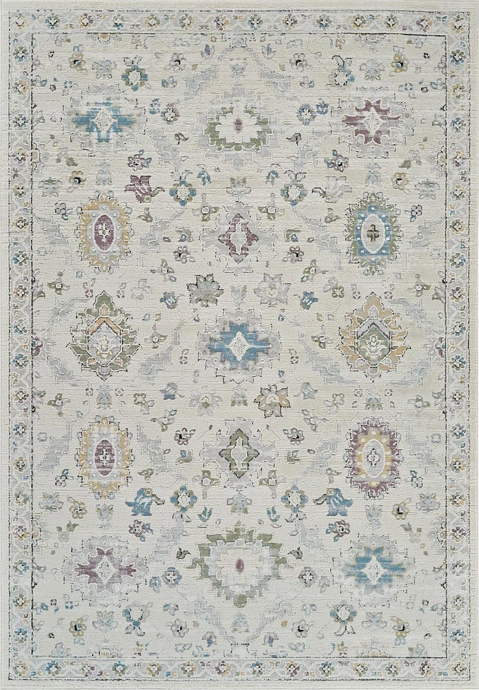 Rug Branch Nomad Classic Indoor Area Rug, Beige Cream, Boho - Living Room, Bedroom, Dining Room, and Kitchen