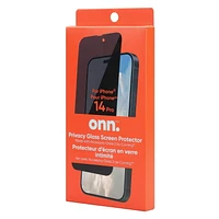 Protecteur d’écran intimité en verre Corning onn. pour iPhone 14 Pro Plateau facilitant l’alignement