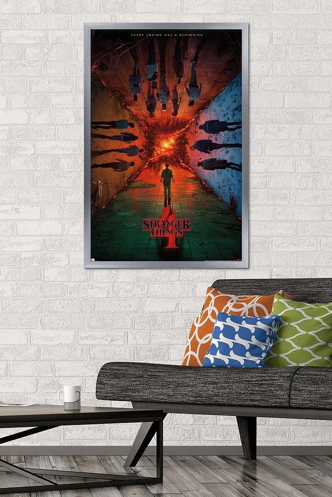 Netflix Stranger Things: Season 4 - Group Teaser One Sheet Wall Poster, 22.375" x 34"
