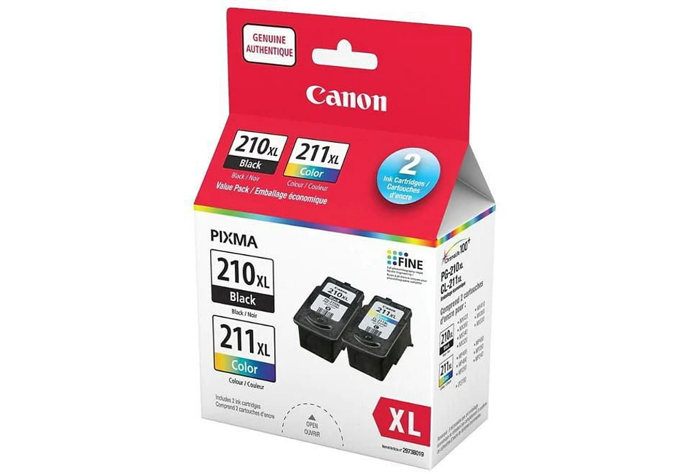 Canon Canada Inc Canon PG-210XL / CL-211XL Ink Value Pack, Tri-Colour