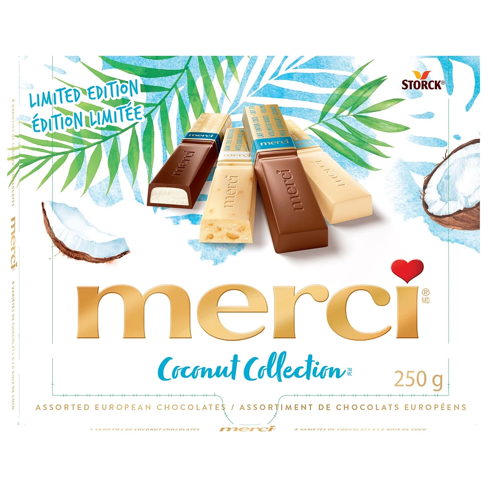 merci® Finest Selection : chocolats européens de premier choix merci noix de coco 250g