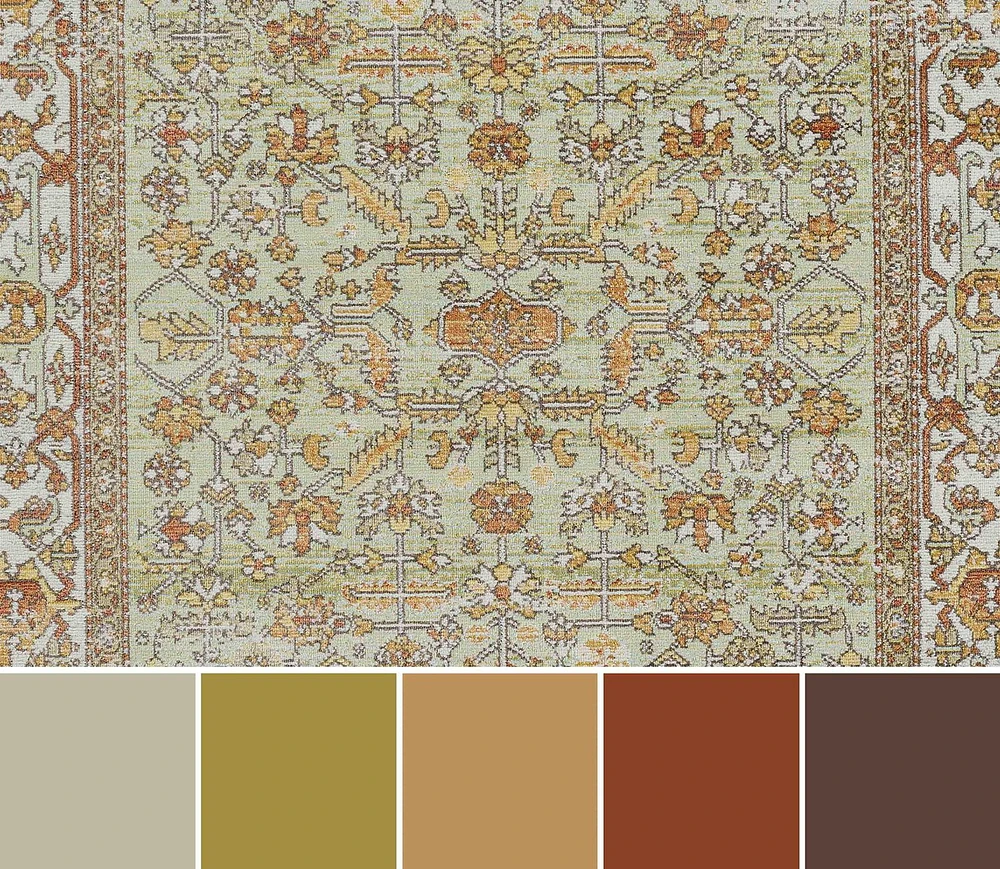 ECARPET Hailey 6'7" x 9'6" Traditional Area Rug for Living Room, Bedroom, Dining Room, Entrance, Hallway and More.