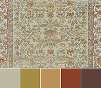 ECARPET Hailey 6'7" x 9'6" Traditional Area Rug for Living Room, Bedroom, Dining Room, Entrance, Hallway and More.