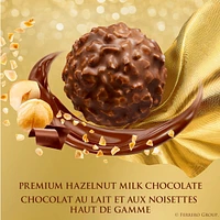 FERRERO ROCHER® Fine Hazelnut Milk Chocolate Gift Box, 12 Individually Wrapped Chocolates, 150g