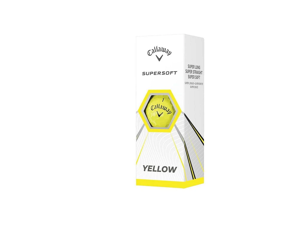 Balles De Golf Callaway Supersoft 21 Jaune Une Douzaine Balles De Golf