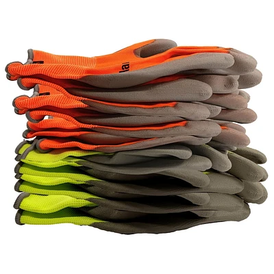 Gants Handcrew 8Pk Hi Viz enduits de PU Gant en PU 8PK