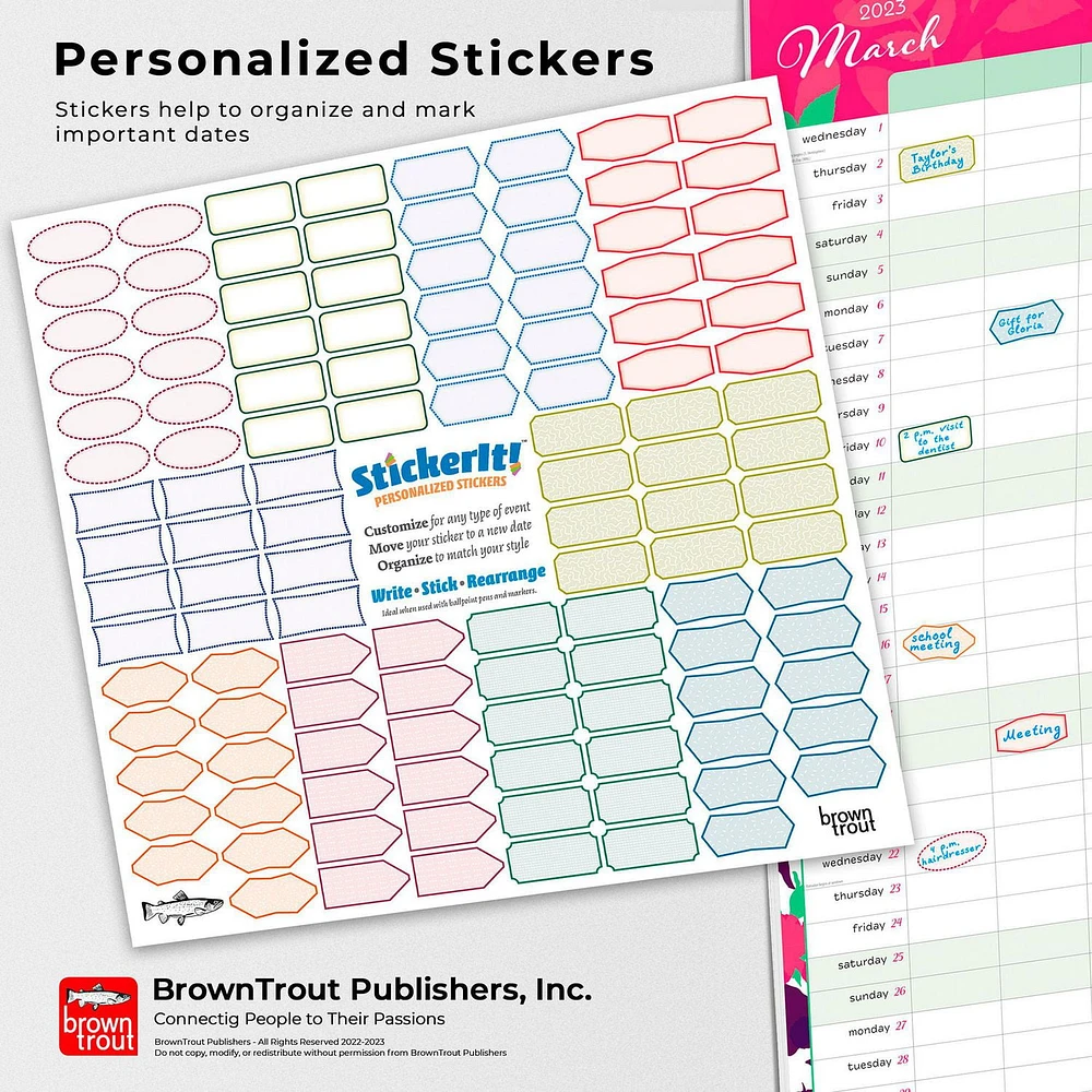 Mom's Family Planner 2023 Square STKR