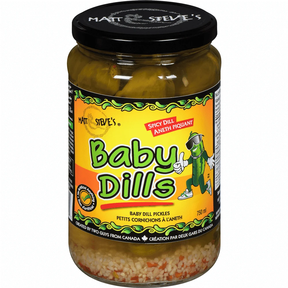 MATT & STEVE'S BABY DILLS SPICY DILL, MATT & STEVE'S BABY DILLS SPICY DILL 750ml