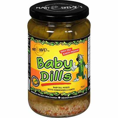 MATT & STEVE'S BABY DILLS SPICY DILL, MATT & STEVE'S BABY DILLS SPICY DILL 750ml