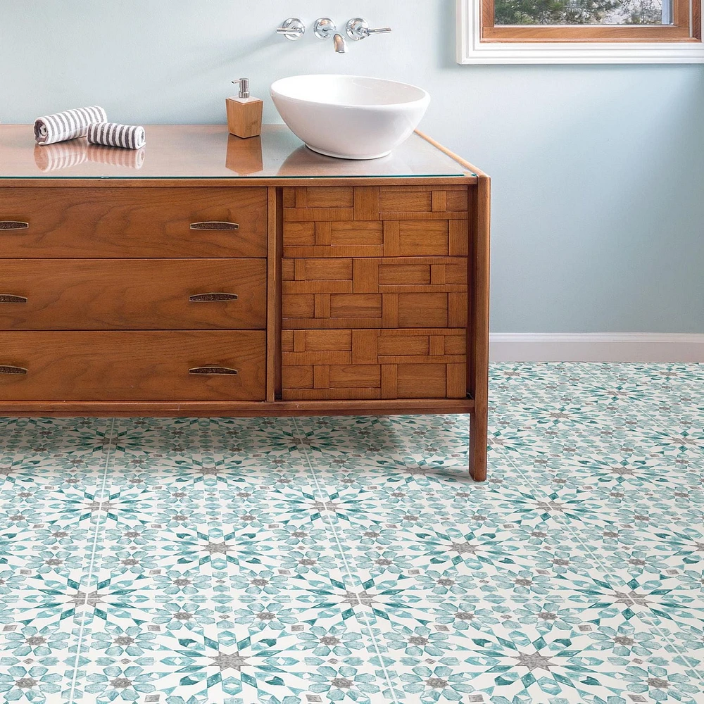 FloorPops Radiance Peel and Stick Floor Tiles Set of 20