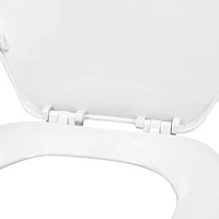 Clorox Siège de toilette rond biseauté en plastique antimicrobien Protection antimicrobienne