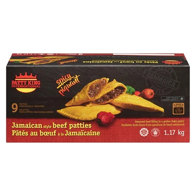 Patty King International Jamaican Style Beef Patties - Spicy, Beef Patties - Spicy 9x130g