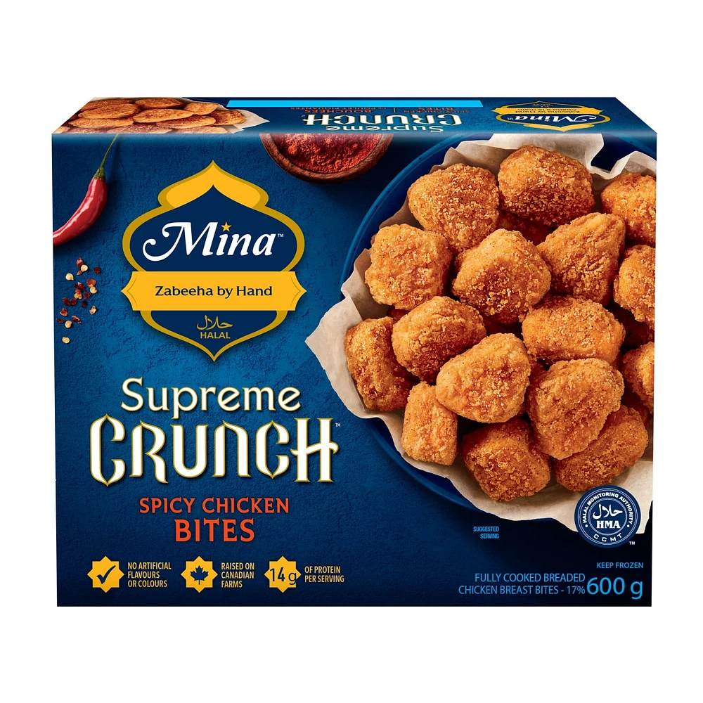 Mina Supreme Crunch Spicy Chicken Bites, 600 g