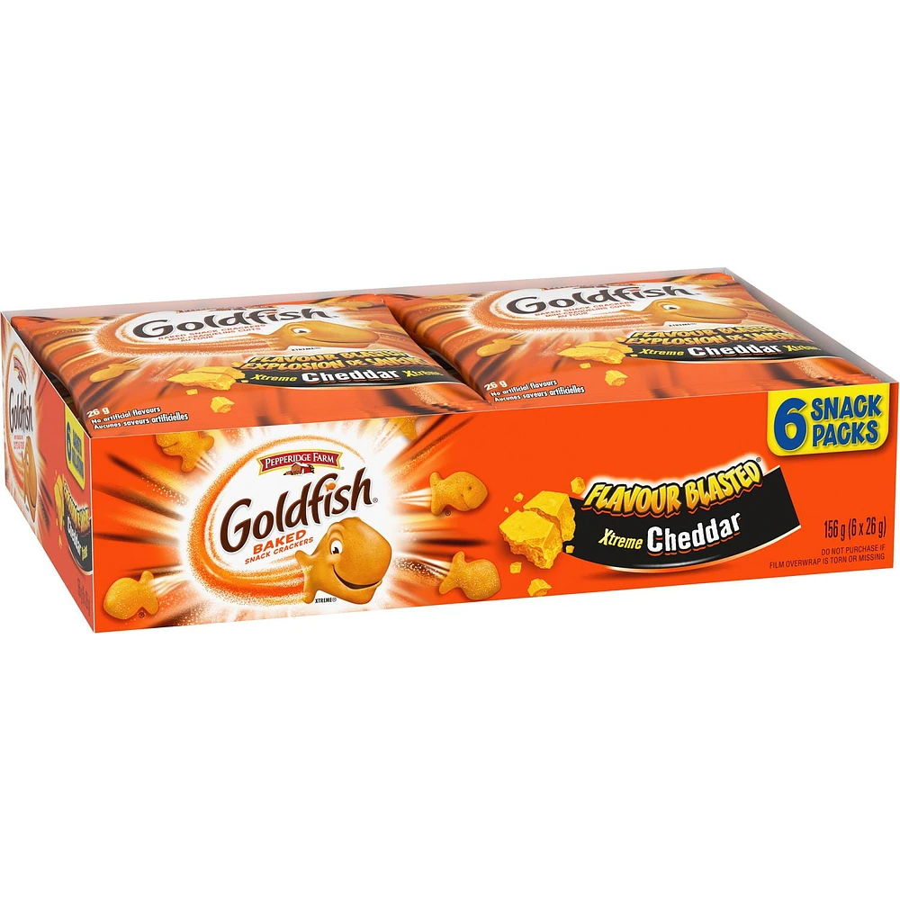 Xtreme Cheddar Crackers Snack Packs, 6 Packs