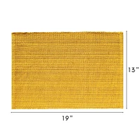 Set de 4 sets de table en coton classiques décontractés Fabstyles, lavables en machine, parfaits pour la cuisine et la table à manger ou les tables d'extérieur