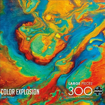 Buffalo Games - Color Explosion - Swirl Patina - 300 Piece Jigsaw Puzzle