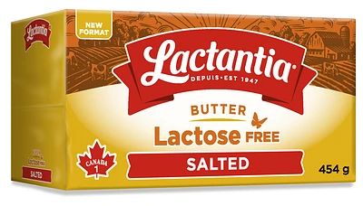 Lactantia Lactose Free Salted Butter, 454g