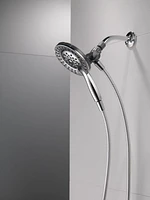 Pomme de douche et douchette à main Peerless 2-en-1 à 4 réglages en chrome Douche 2 en 1 à 4 réglages
